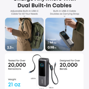 Anker Power Bank 25K 165W Negro - Imagen 3